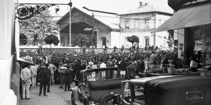 A Déli régi épülete 1936-ban (forrás: Fortepan)
