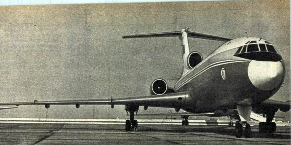 A Tu-154 aircraft first visited Budapest 50 years ago
