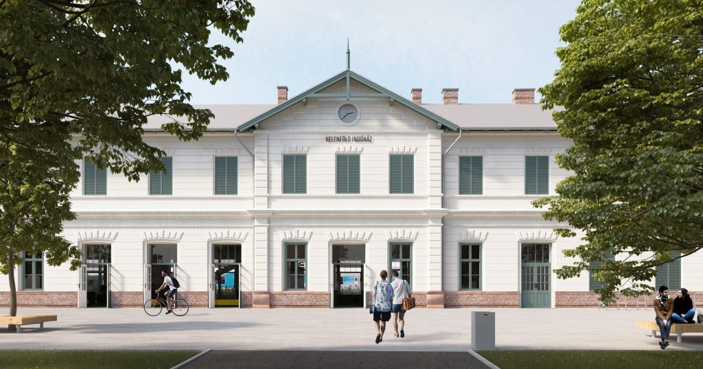The station building in Kelenföld escaped destruction
