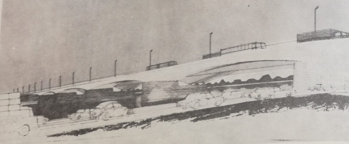 Fifty years ago, a highway bridge was designed on the edge of the inner city