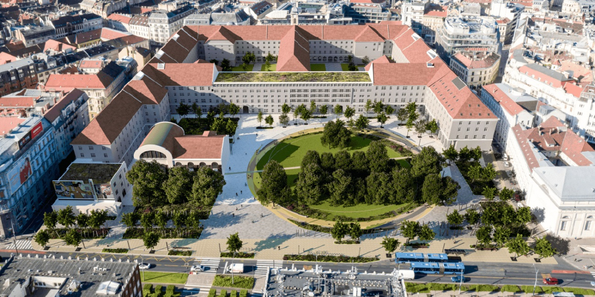 Ilyen lesz a Városháza Park – Kihirdették a tervpályázat eredményét