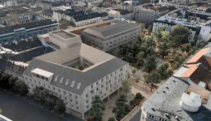 A ferencvárosi Markusovszky téren épül fel a Károli Gáspár Református Egyetem új campusa, látványterv (Forrás: Archikon Architects ) 233ec4c8-c339-453a-bfdb-f63cdc768551 (1).jpg