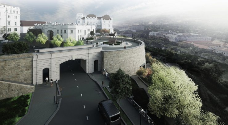 Újjáépítik a Fehérvári kaput a Várban, látványterv (Forrás: Nemzeti Hauszmann Program) 488658215_1749031185969869_6011208093395310805_n (1).jpg