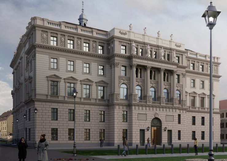 A Honvéd Főparancsnokság épületének látványterve a szobrokkal, díszítőelemekkel (Fotó: Nemzeti Hauszmann Program) thumb_9361_default_big (1).jpg