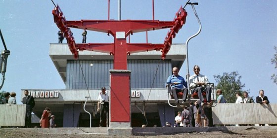 A firssen elkészült Libegő (Fotó: Fortepan/UVATERV) fortepan_94893_v.jpg
