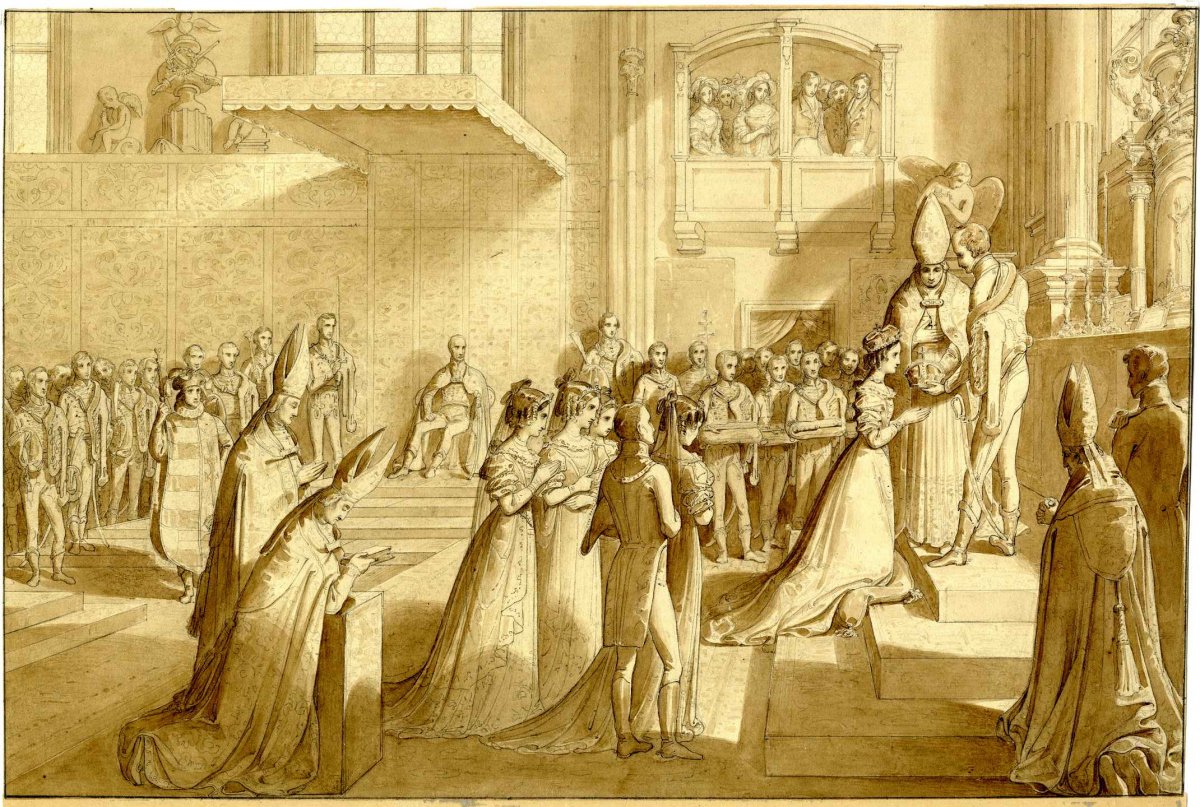 Karolina Auguszta koronázása Pozsonyban (Forrás: Magyar Nemzeti Múzeum TK Grafikai Gyűjtemény, 2065 lt. sz.) TK_GR_2065_Nr001 (1)_1.jpg