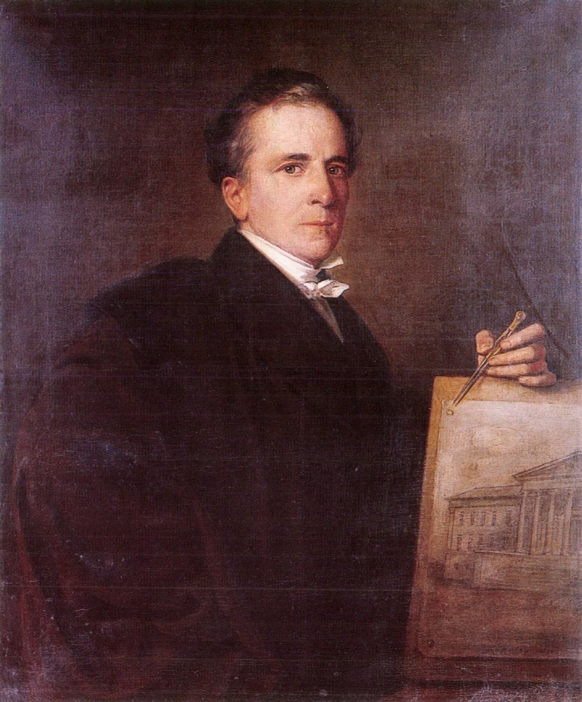 A Nemzeti Múzeumot megtervező Pollack Mihály szívesen tervezett volna országgyűlési épületet is Pestre Mihály_Pollack_(portrait).jpg