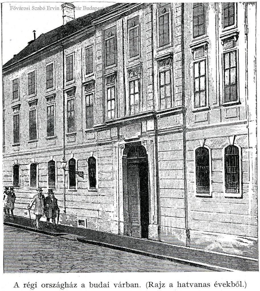 Az 1844-esországházi pályaterveket 1848 után Budán az Országház utcai régi országházi épületében őrizték (Forrás: FSZEK Budapest Gyűjtemény) 02 régi.jpg