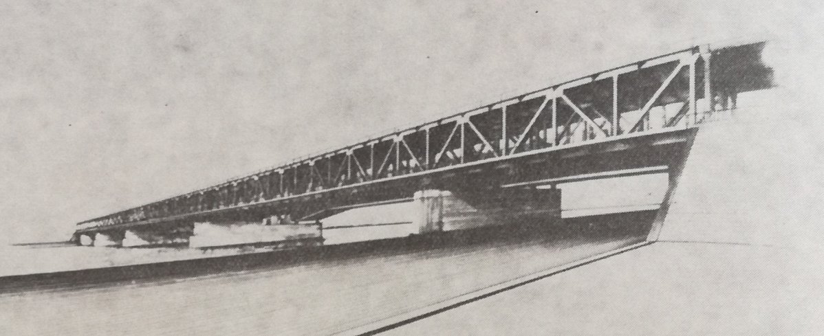 Az autópálya átvezetésre a Főmtervnél készült  kétszintes acélhíd terve (Forrás: Városi Közlekedés 1972. 4. szám) IMG_20171004_132620.jpg